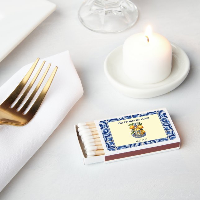 Sicilian Tile Matchboxes Limoncello (Insitu)