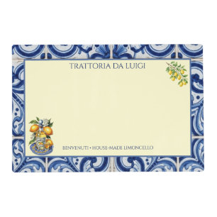 Sicilian Tile Placemat Limoncello