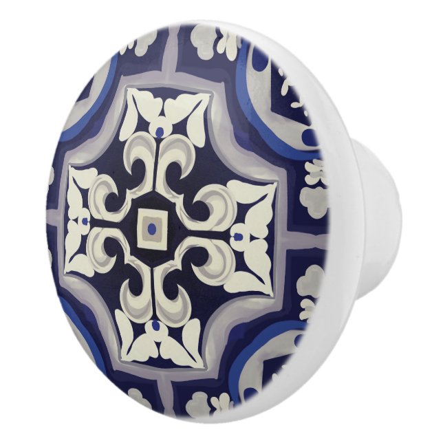 Sicilian tiles,mosaic,majolica, ceramic knob (Right)