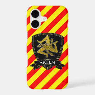 Sicilian Trinacria Black & Gold Red Yellow iPhone 17 Case