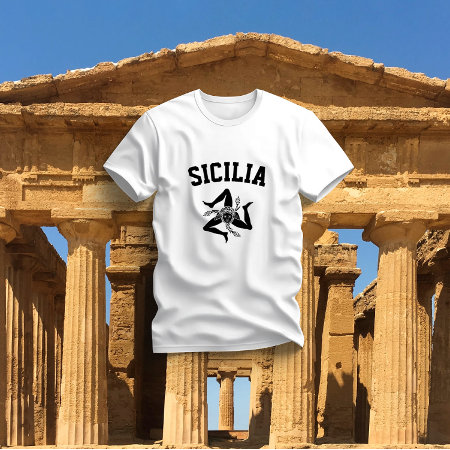 Sicilian Trinacria Black T-shirt