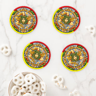 Sicilian Trinacria  Coaster Set