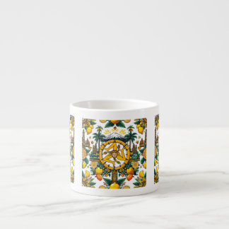 Sicilian Trinacria Design Espresso Cup