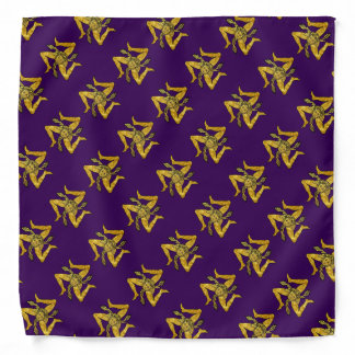 Sicilian Trinacria Gold Personalize Bandana