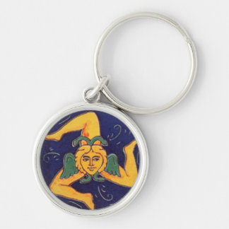 Sicilian Trinacria Keychain