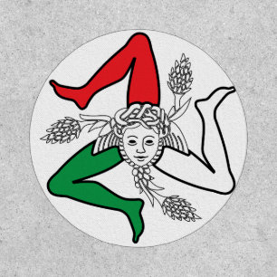 Sicilian Trinacria Medusa Design Patch