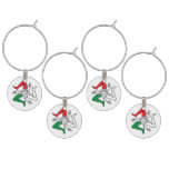 Sicilian Trinacria Medusa Emblem Italian Theme Wine Charm