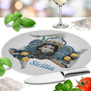 Sicilian Trinacria Medusa -Symbol of Sicily Cutting Board