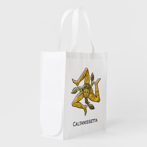 Sicilian Trinacria Personalize Grocery Bag