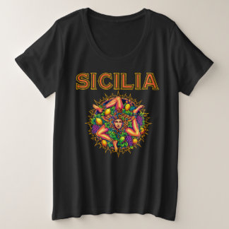 Sicilian Trinacria  Plus Size T-Shirt