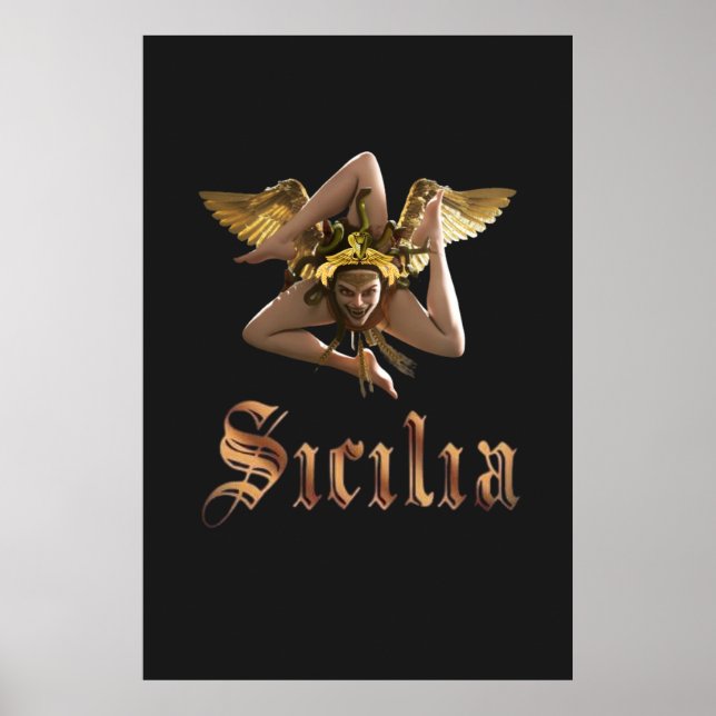 Sicilian Trinacria Poster (Front)