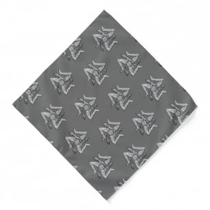 Sicilian Trinacria Silver Personalize Bandana