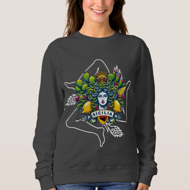 Sicilian Trinacria  Sweatshirt (Front)