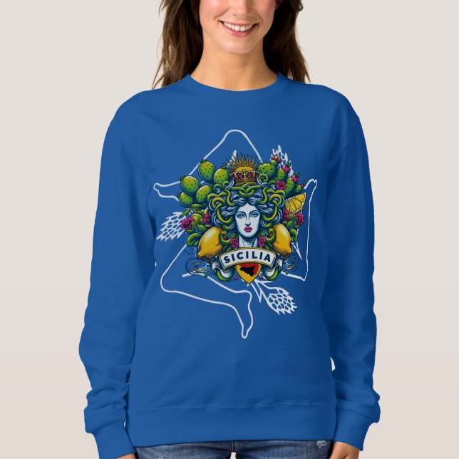 Sicilian Trinacria  Sweatshirt (Front)