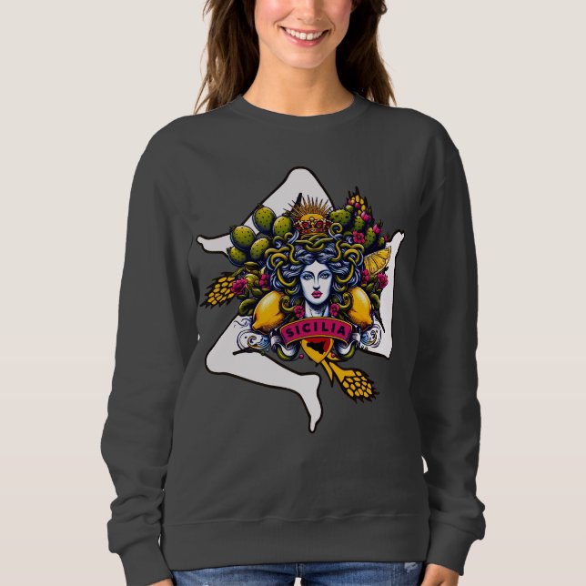 Sicilian Trinacria Sweatshirt (Front)