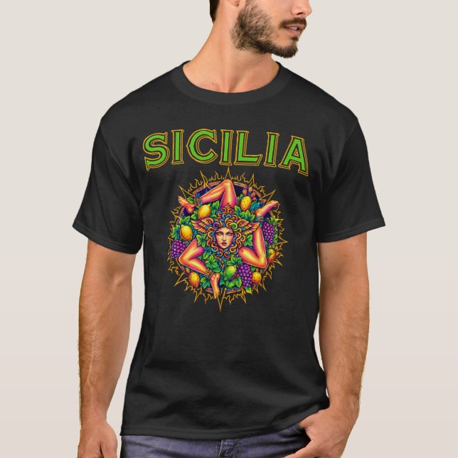 Sicilian Trinacria  T-Shirt (Front)