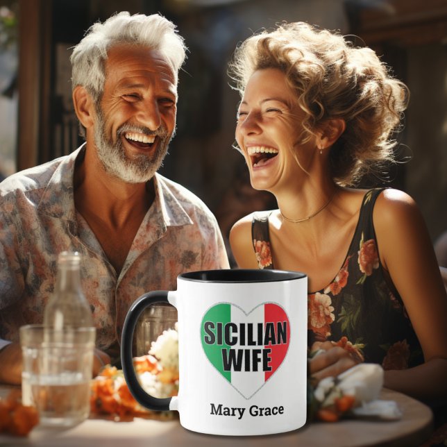 Sicilian Wife Mug – Personalized Italian Heritage  (Creator Uploaded)