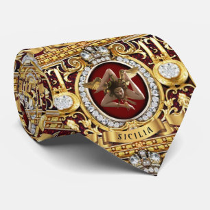 Sicily Baroque Medusa Neck Tie