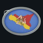 Sicily Belt Buckle<br><div class="desc">Belt buckle power of Sicily!</div>
