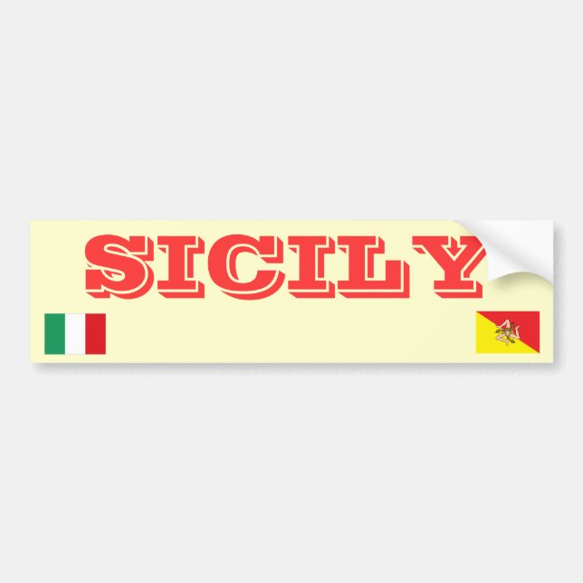 Sicily Bumper Sticker (Front)