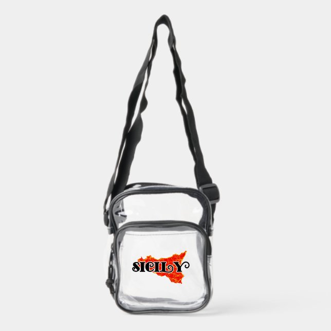 Sicily Clear Crossbody Bag (Front)