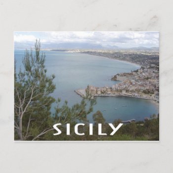 Sicily Coast Postcard by whereabouts at Zazzle