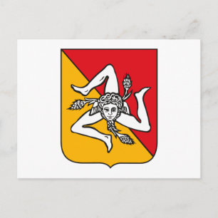 Sicily Coat of Arms Postcard