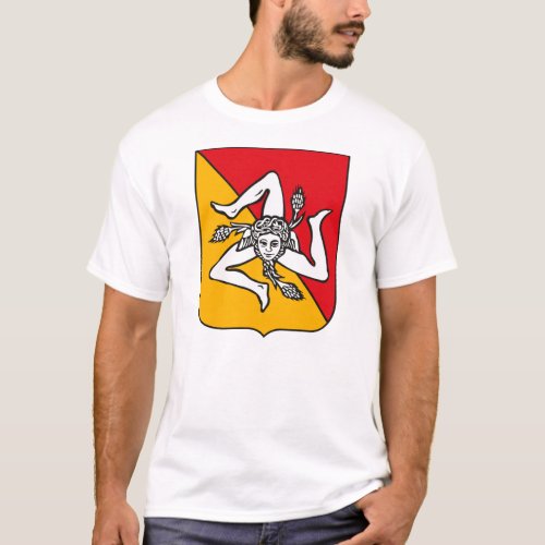 Sicily Coat of Arms T_shirt