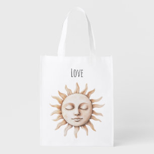 Sicily Cream Rustic Cream Sun Grocery Bag