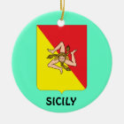 Italy: Sicily Panoramic Christmas Ornament | Zazzle.com