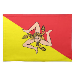 Sicily Flag American MoJo Placemat
