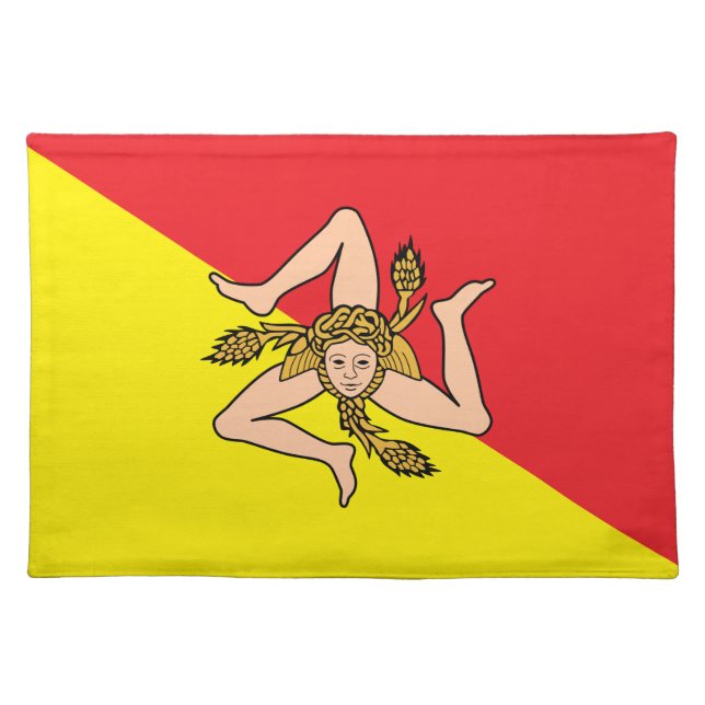 Sicily Flag American MoJo Placemat (Front)