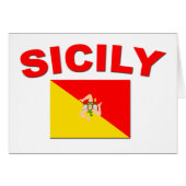 Sicily Flag - Card (Front Horizontal)