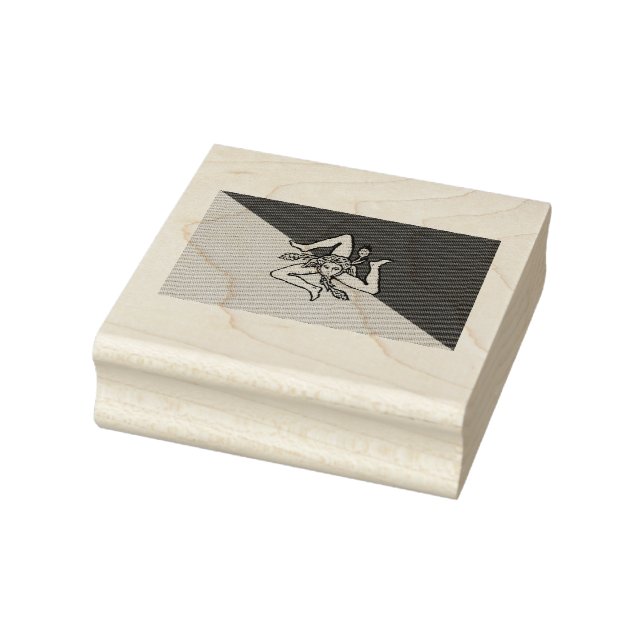 Sicily Flag Rubber Stamp (Stamp)