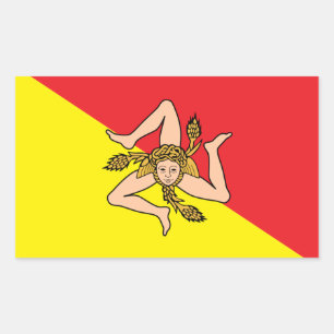 Sicily Flag Stickers