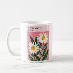 Sicily Flower Market Poster Coffee Mug