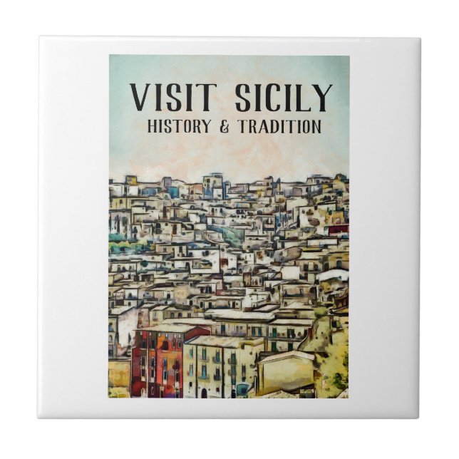 Sicily - HISTORY & TRADITION Ceramic Tile (Front)
