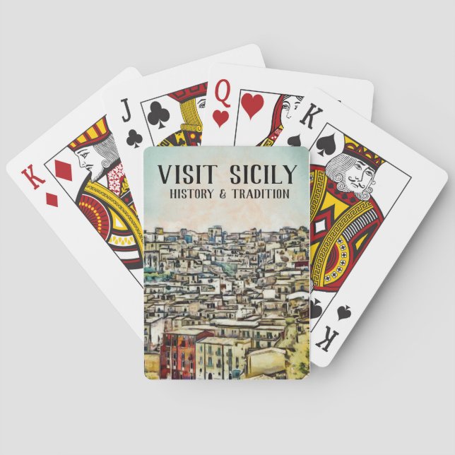 Sicily - HISTORY & TRADITION Poker Cards (Back)