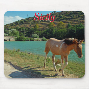 Sicily horse mouse pad