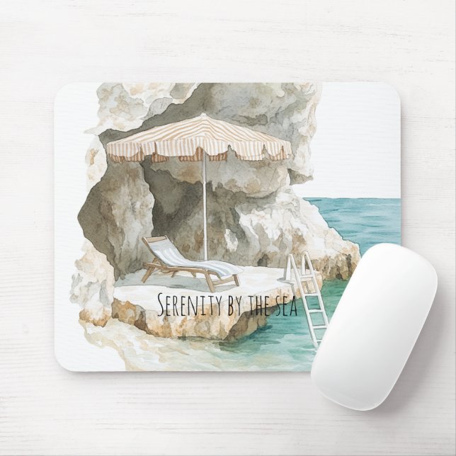 Sicily Italian Ocean Coast Mouse Pad (With Mouse)
