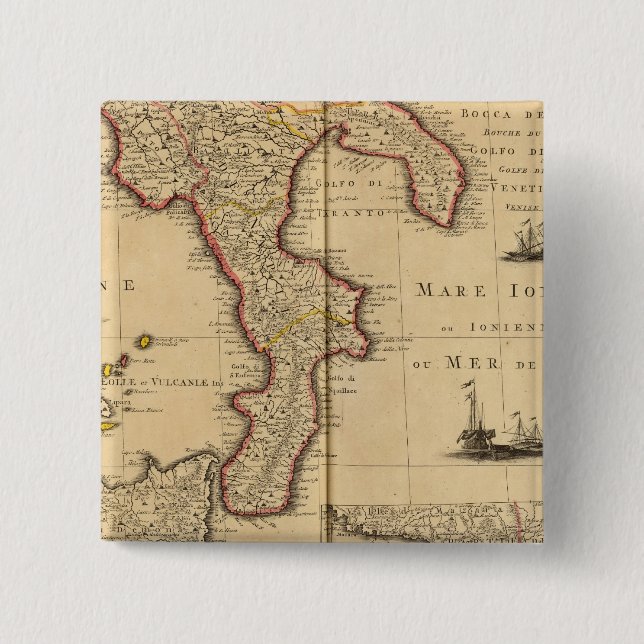 Sicily Italy Button (Front)