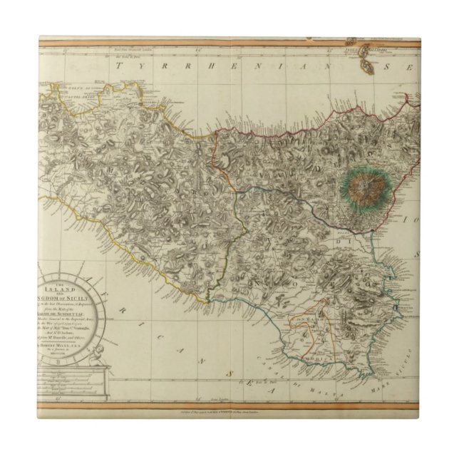 Sicily, Italy Ceramic Tile (Front)