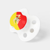 Sicily (Italy) Flag Pacifier (Front Right)