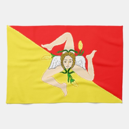 Sicily Italy Flag Towel