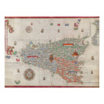 Sicily Italy Manuscript Atlas Vintage Map Poster