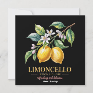 Sicily Italy Proud Sicilian Fresh Italian Lemons Invitation