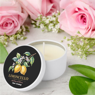 Sicily Italy Proud Sicilian Fresh Italian Lemons Mini Candle Favors