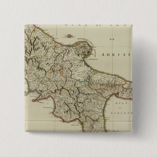 Sicily, Kingdom of Naples Button (Front)