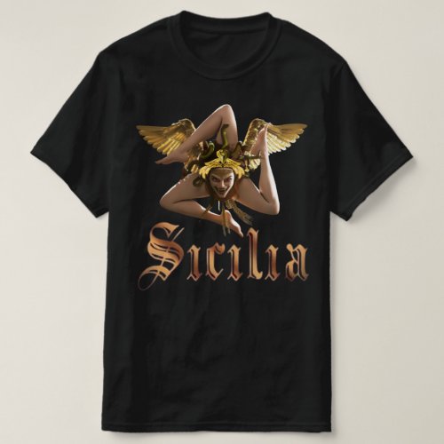 Sicily  Sicilia Triskelion Trinacria T_Shirt