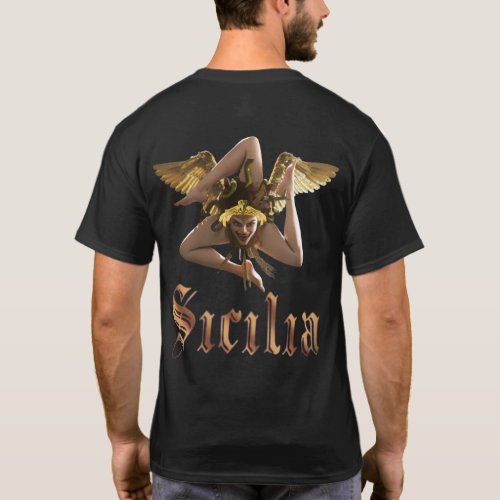 Sicily  Sicilian Medusa Chiaroscuro T_Shirt